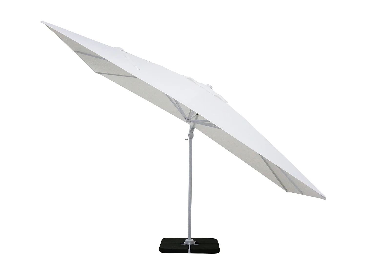 MilaniHome.it - ombrellone decentrato in alluminio 3 x 4 m di design per esterno giardino cm 400 l x 300 pdi coloreBianco