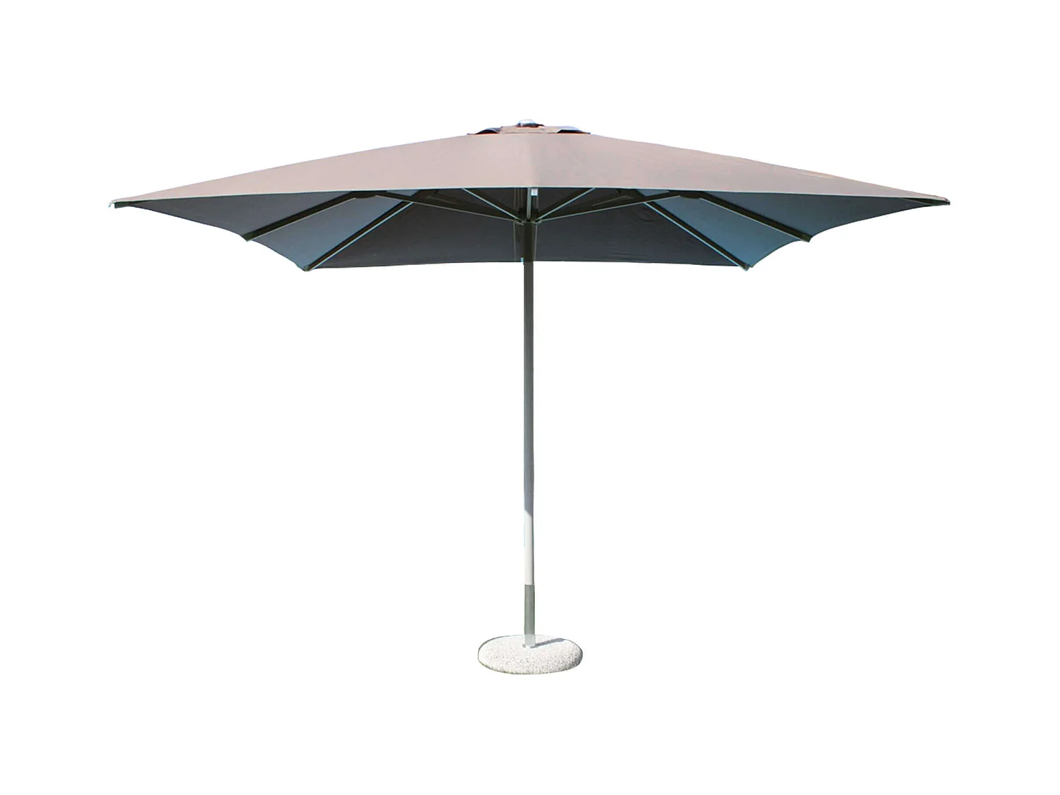 MilaniHome.it - ombrellone in alluminio 3 x 3 di design per esterno giardino cm 300 l x 300 pdi coloreTaupe