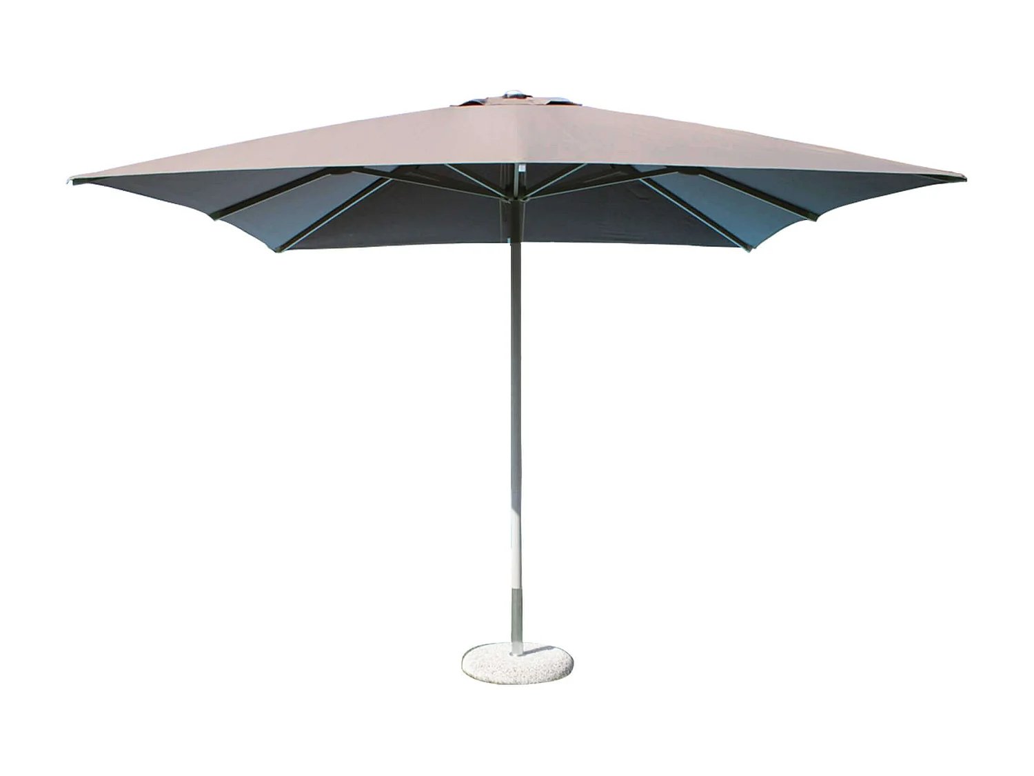 MilaniHome.it - ombrellone in alluminio 3 x 3 di design per esterno giardino cm 300 l x 300 pdi coloreTaupe