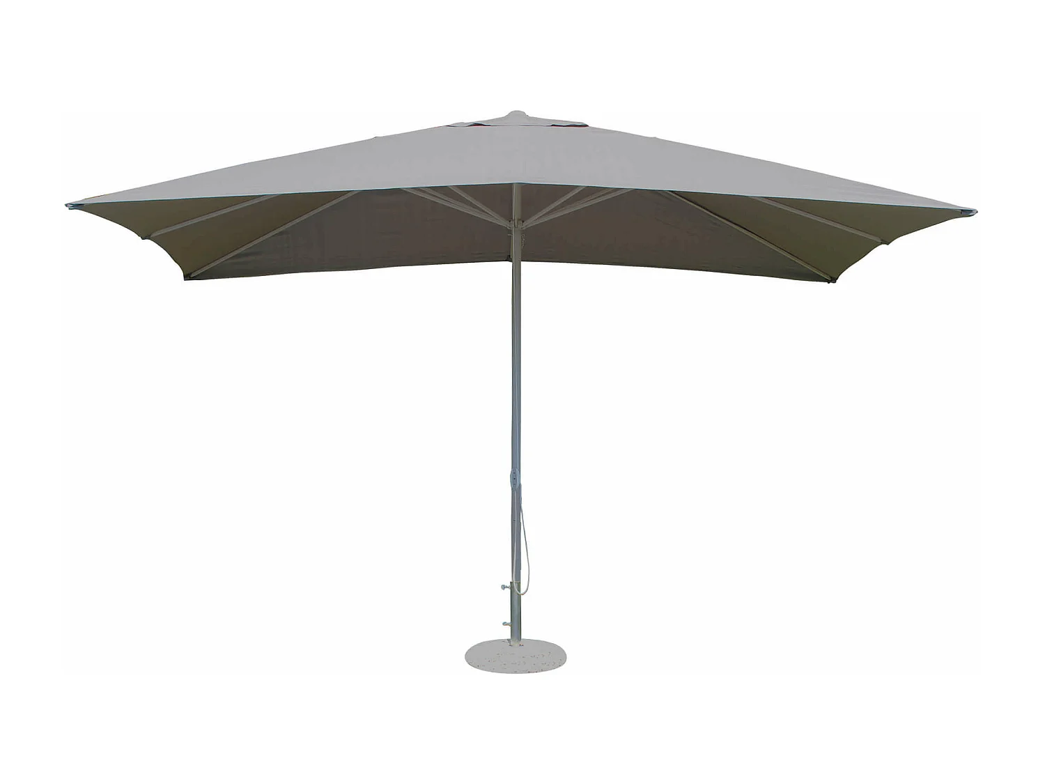 MilaniHome.it - Ombrellone Da Giardino 3x4 Palo Centrale Tortora Telo Grigio Per Esterno Ristorante Gelateria Bar Hotel Albergodi coloreGrigio
