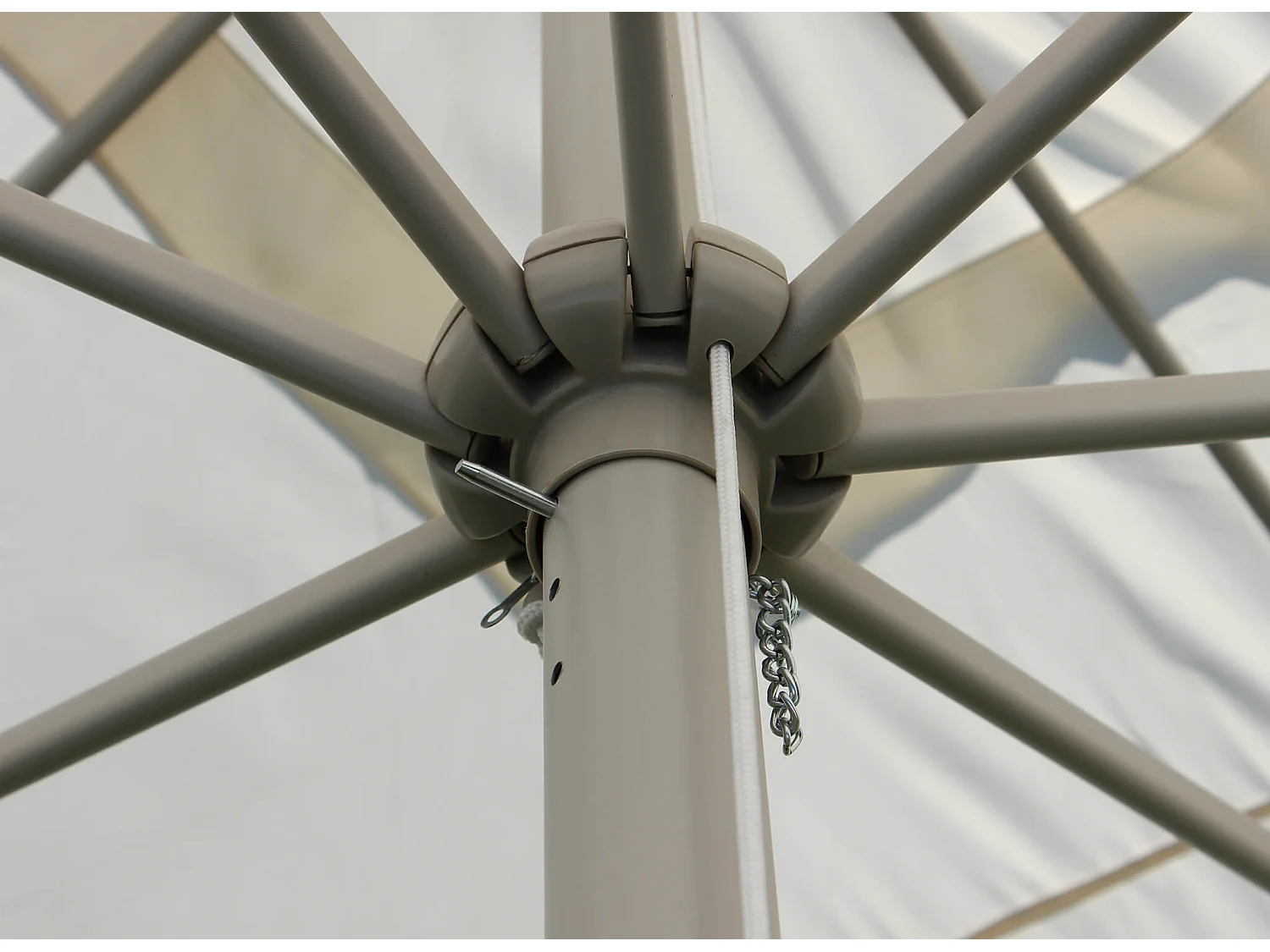 MilaniHome.it - Ombrellone Da Giardino 3x4 Palo Centrale Tortora Telo Grigio Per Esterno Ristorante Gelateria Bar Hotel Albergodi coloreGrigio