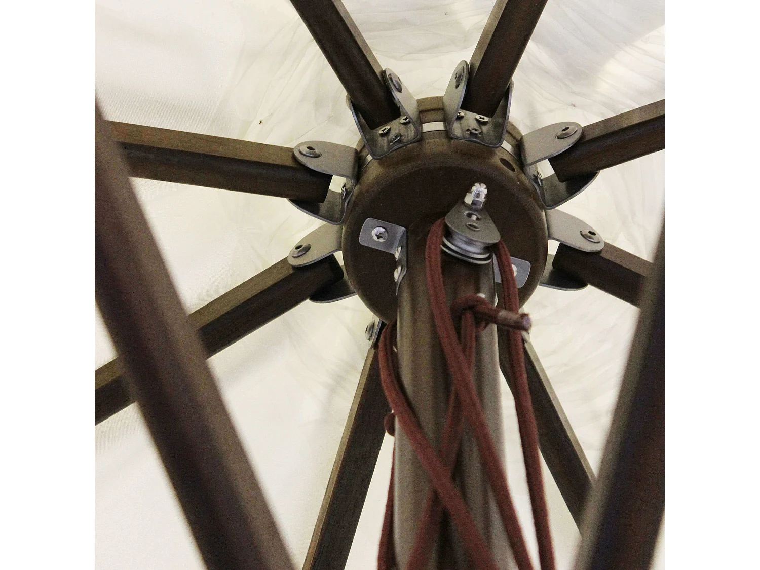 MilaniHome.it - Ombrellone Da Giardino 3x3 Palo Centrale Per Esterno Ristorante Gelateria Bar Hotel Albergodi coloreBianco