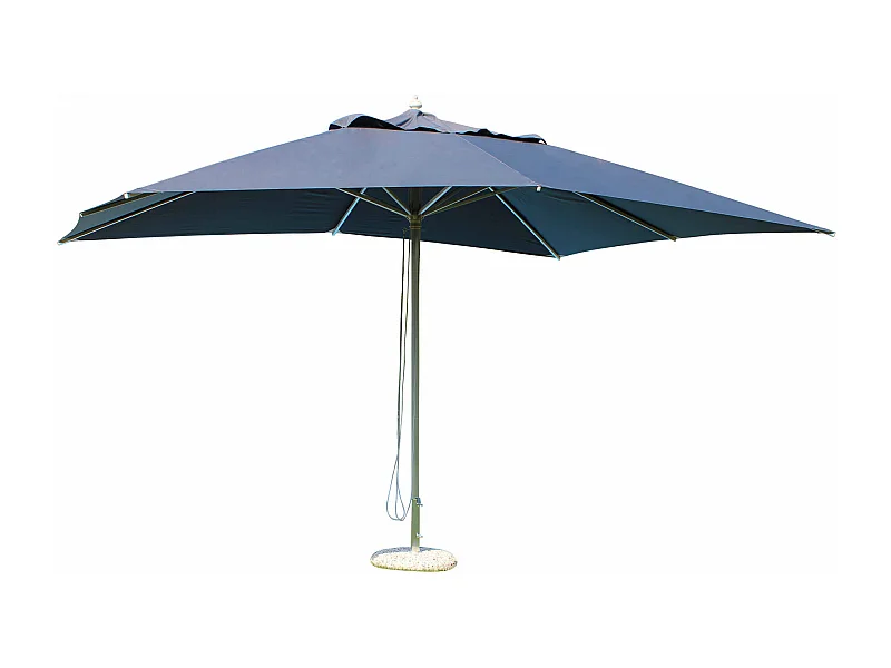 MilaniHome.it - Ombrellone Da Giardino 3x4 Palo Centrale Alluminio Per Esterno Ristorante Gelateria Bar Hotel Albergodi coloreGrigio