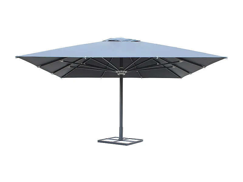 MilaniHome.it - ombrellone in alluminio 5 x 5 di design per esterno giardino cm 500 l x 500 pdi coloreAntracite