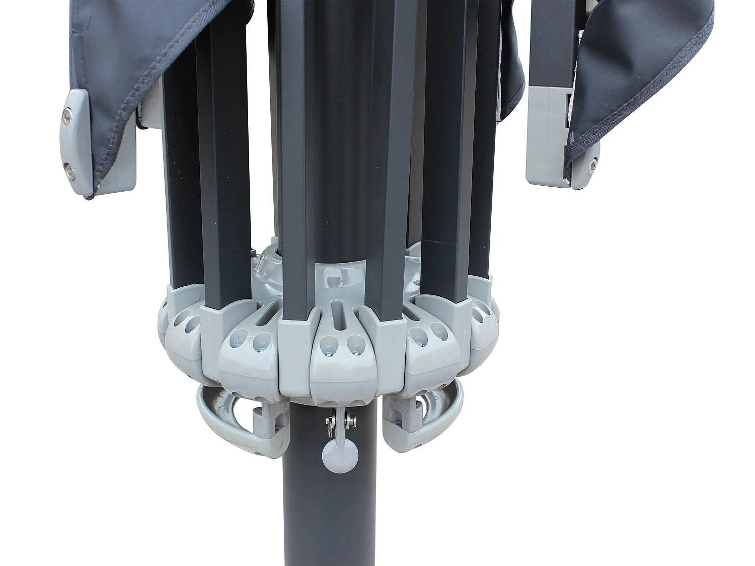 MilaniHome.it - ombrellone in alluminio 5 x 5 di design per esterno giardino cm 500 l x 500 pdi coloreAntracite