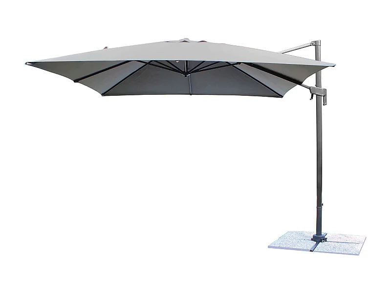 MilaniHome.it - Ombrellone 2x3 Da Giardino Luce Venduta Separatamente Con Palo Decentrato Laterale A Braccio Colore Grigio Modello Voltadi coloreNero