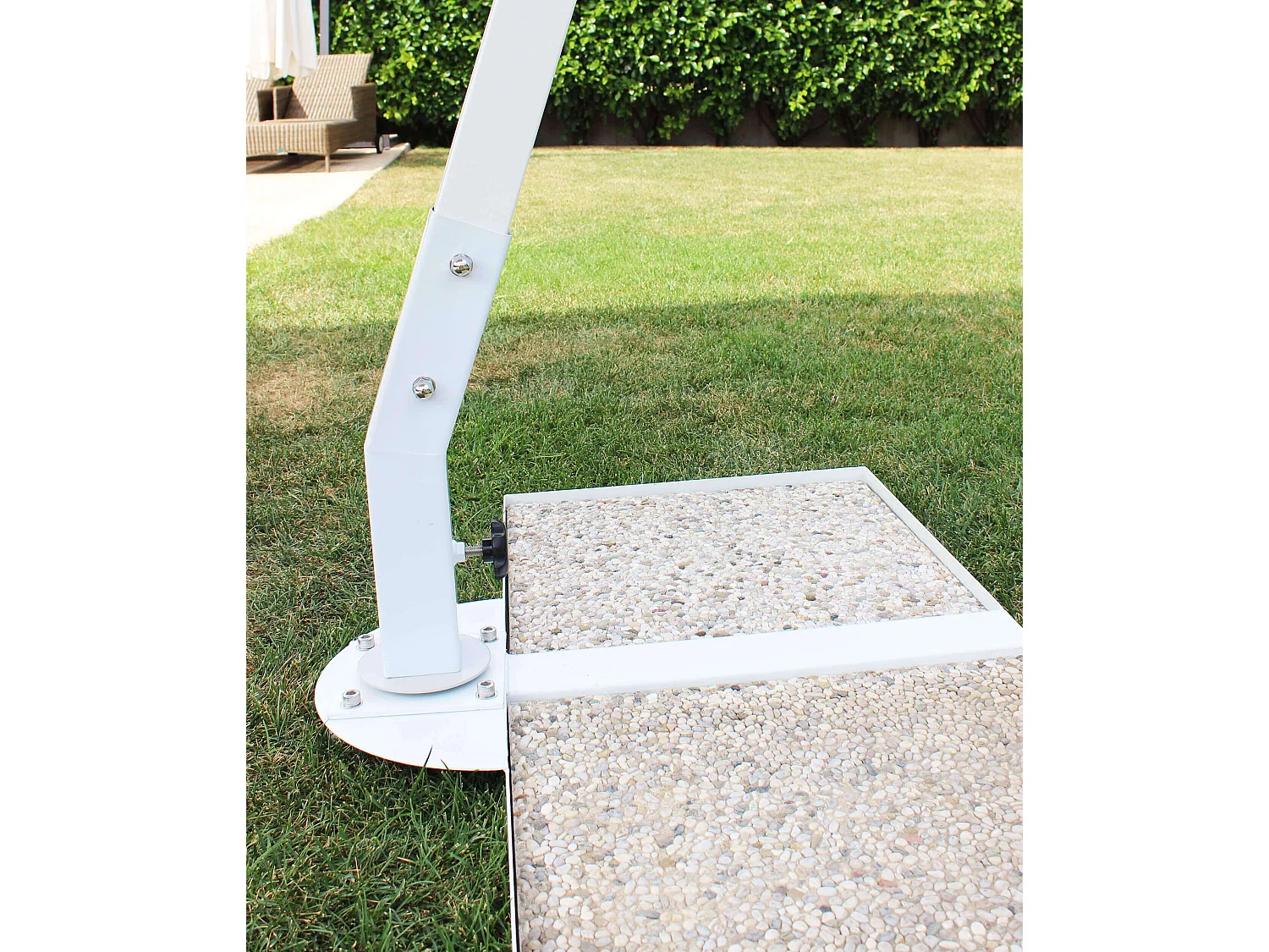 MilaniHome.it - Ombrellone Da Giardino 3x3 Palo Laterale In Alluminio Per Esterno, Ristorante Gelateria Bar Hotel Albergodi coloreTortora