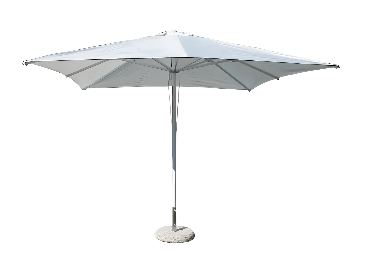 MilaniHome.it - ombrellone in alluminio 3 x 3 di design per esterno giardino cm 300 l x 300 pdi coloreBianco