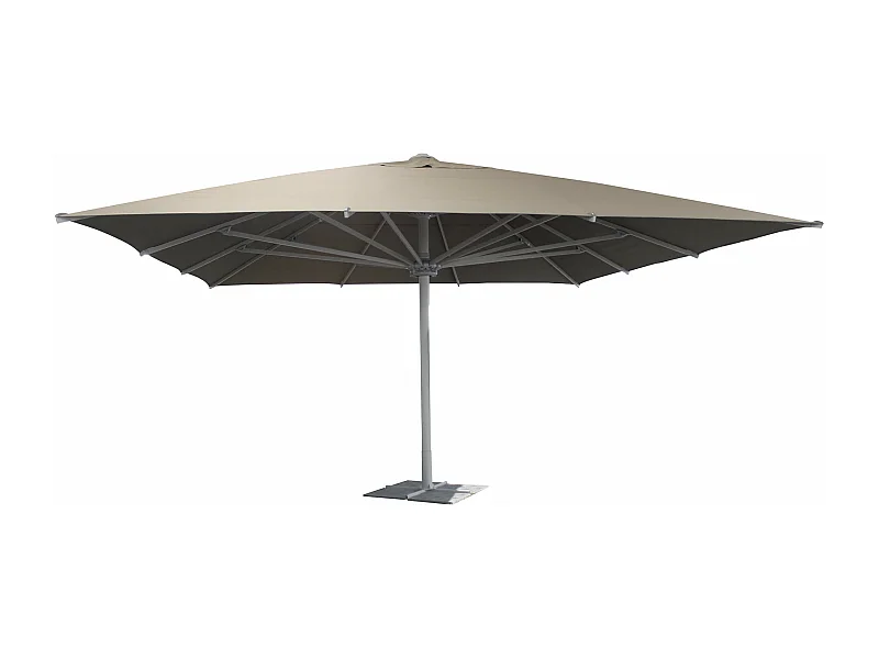 MilaniHome.it - Ombrellone Da Giardino 5x5 Palo Centrale Tortora Per Esterno Ristorante Gelateria Bar Hotel Albergodi coloreTortora