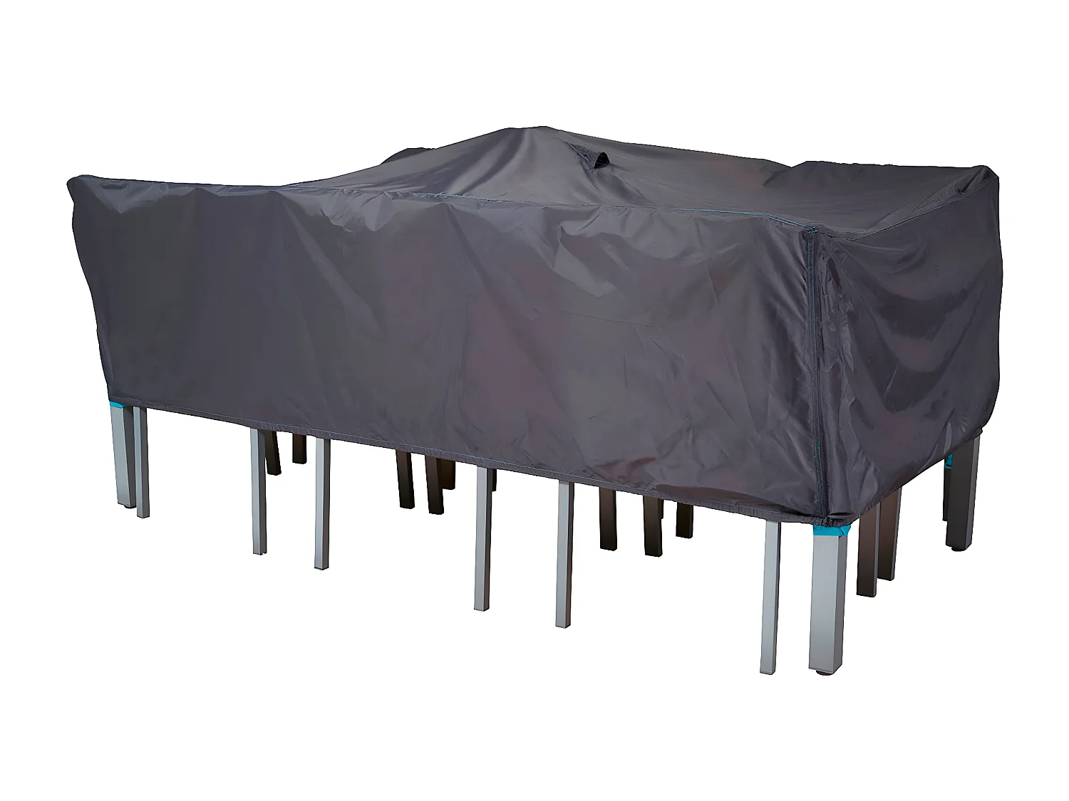 MilaniHome.it - telo di copertura tavolo per esterno giardino cm 200x130x60 hdi coloreAntracite