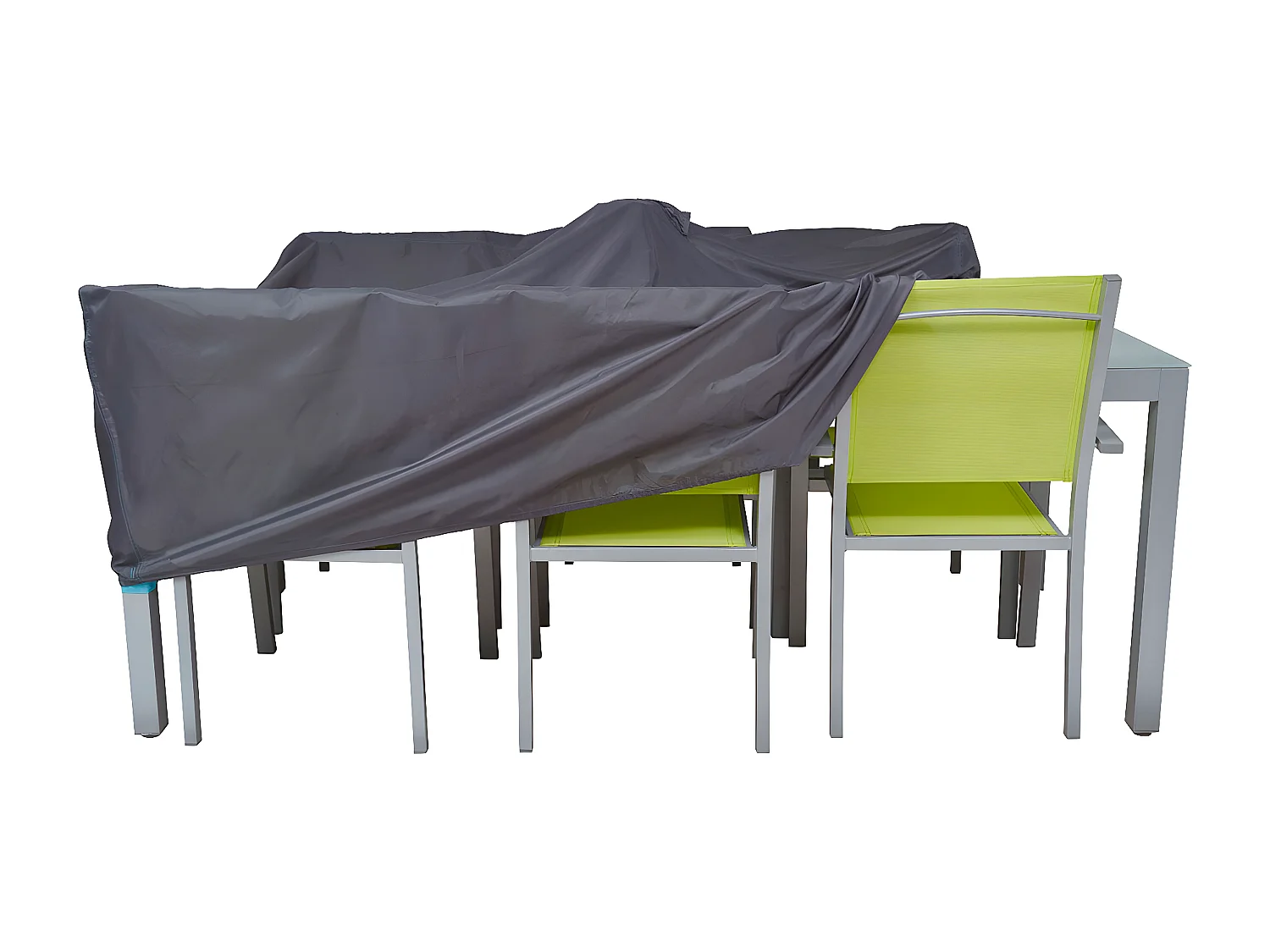 MilaniHome.it - telo di copertura tavolo per esterno giardino cm 200x130x60 hdi coloreAntracite