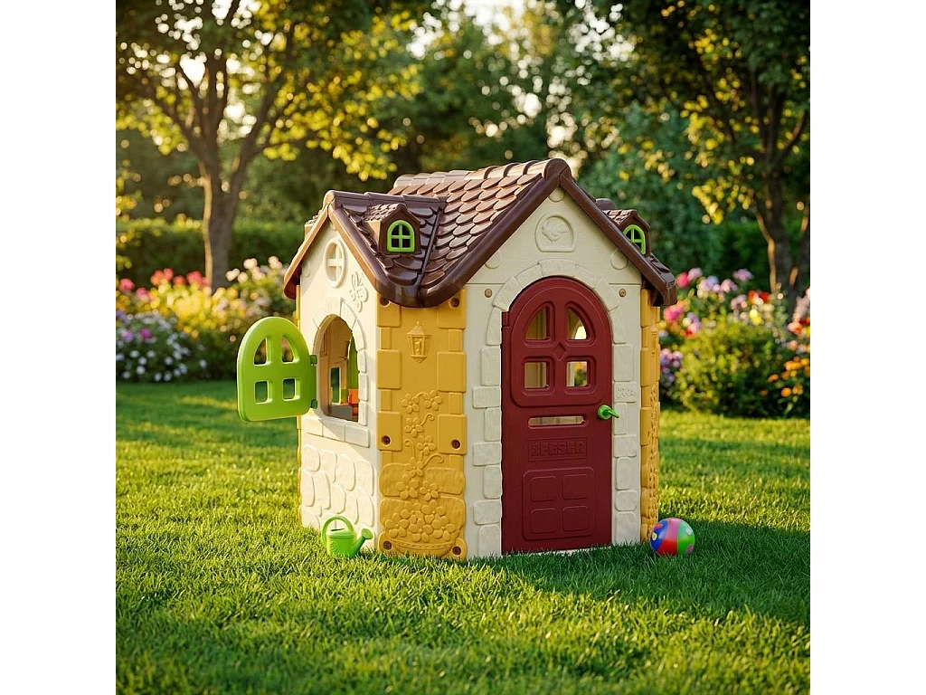 Milani Home - Casetta Gioco Da Giardino Fancy Adatta A Tutti I Bambini Da Esterno - Multicolor
