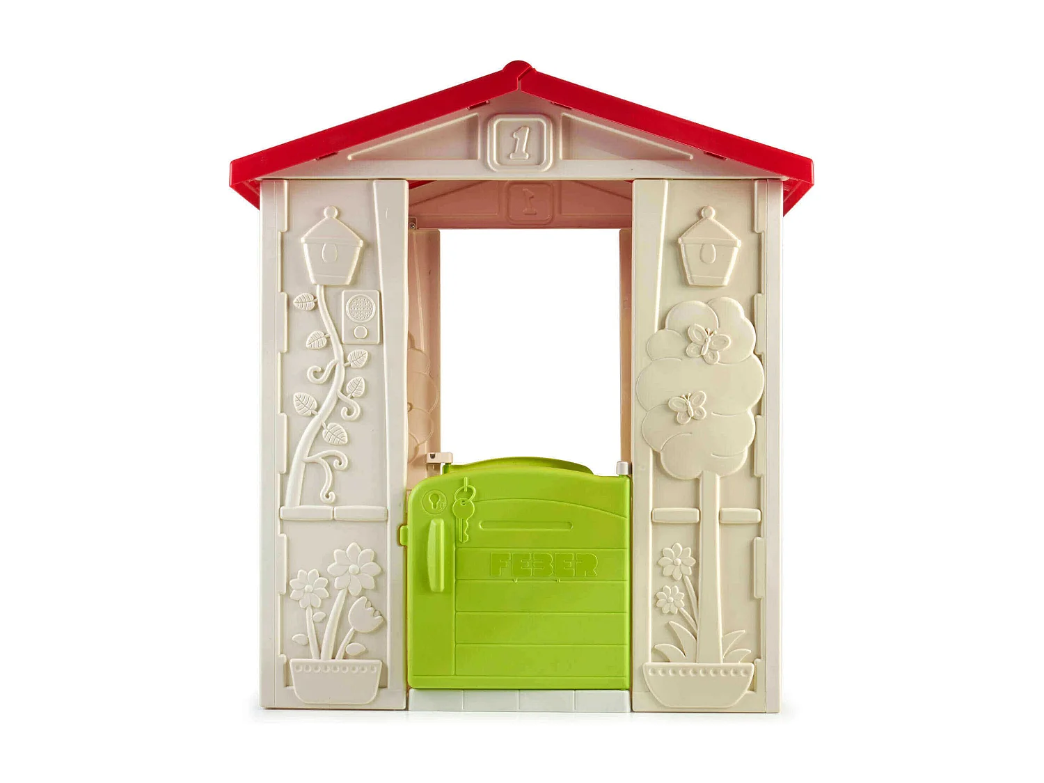 MilaniHome.it - HAPPY - casetta giocattolo per bambini da giardino per estero in plastica cm 80 x 94 x 100 hdi coloreMulticolor