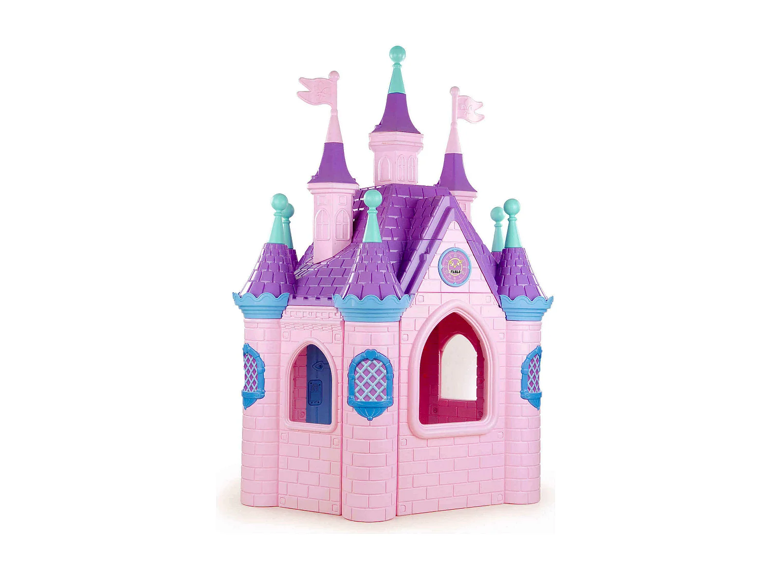 MilaniHome.it - SUPER PALAZZO - castello casetta giocattolo per bambini da giardino per esterno in plastica cm 123 x 100 x 102 hdi coloreMulticolor