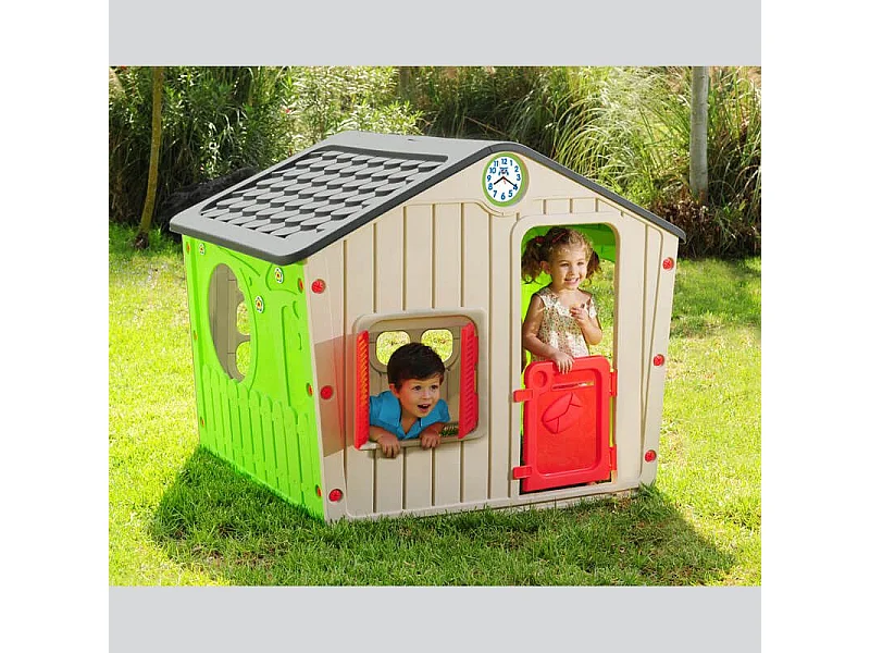 MilaniHome.it - Casetta Adatta A Tutti I Bambini Da Esterno Giardinodi coloreMulticolor