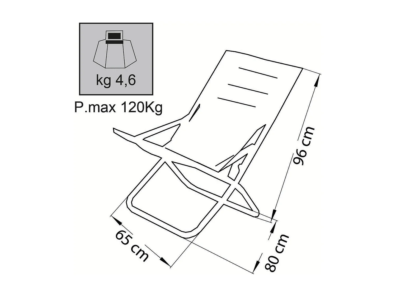 MilaniHome.it - Sdraio Pieghevole In Oxford Blu Per Campeggio Spiaggia Mare Piscina Giardinodi coloreBlu
