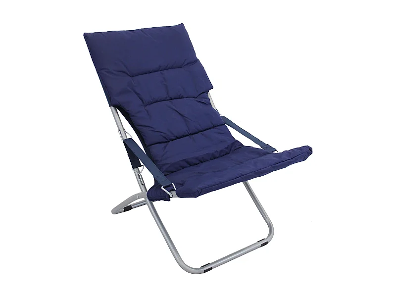 MilaniHome.it - Sdraio Pieghevole In Oxford Blu Per Campeggio Spiaggia Mare Piscina Giardinodi coloreBlu