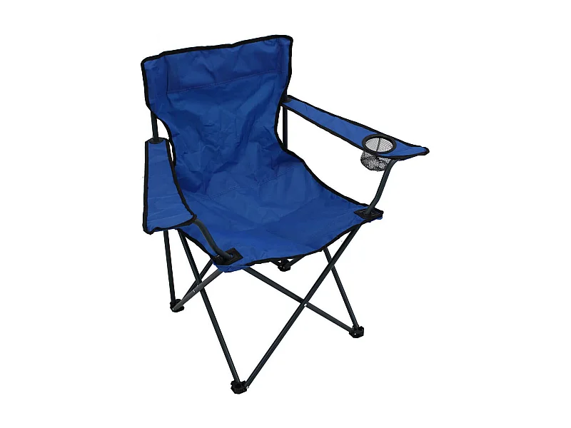 MilaniHome.it - Poltrona Pieghevole Campeggio Metallo Oxford Blu Per Spiaggia Mare Piscina Giardinodi coloreBlu