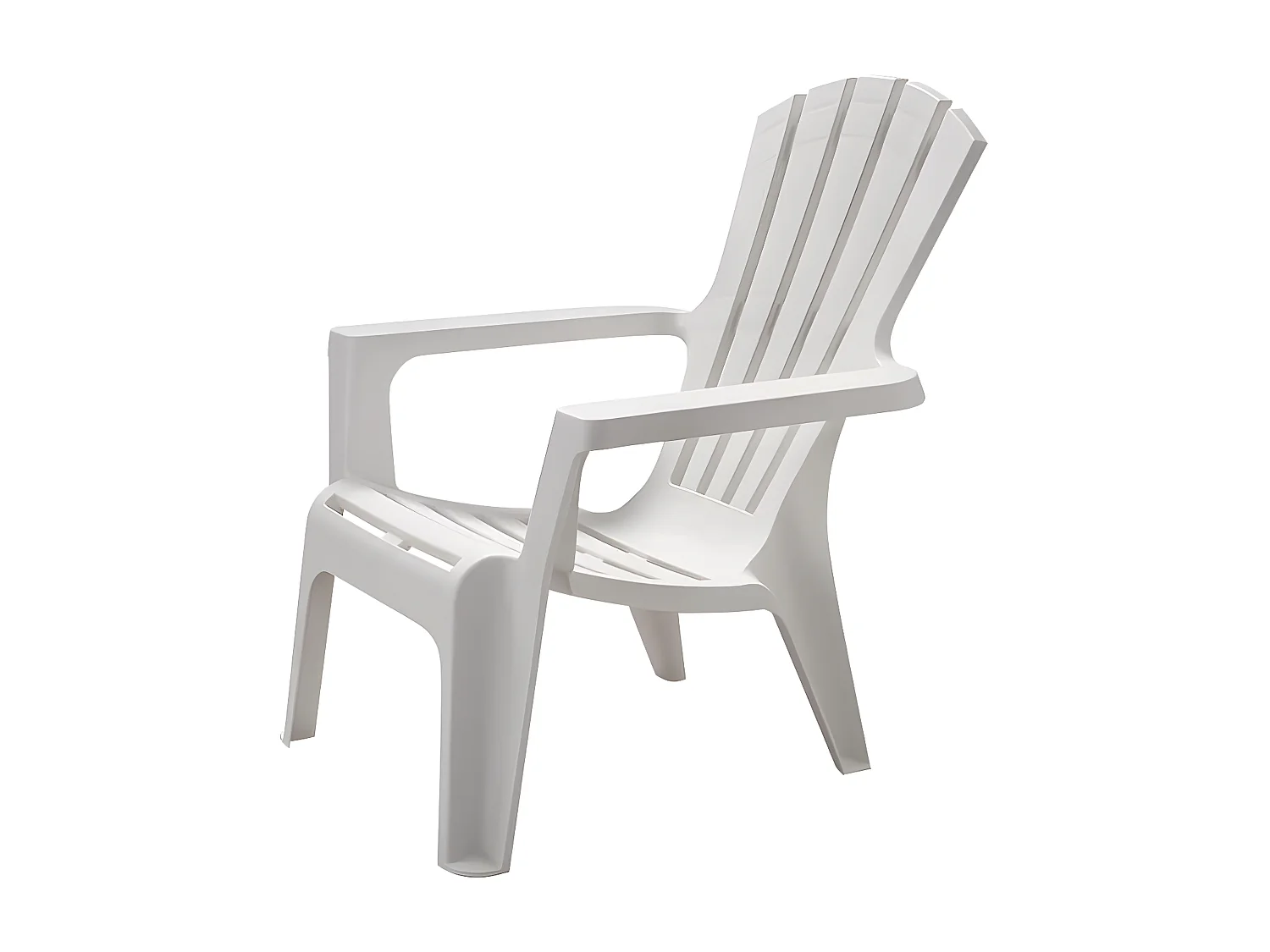 MilaniHome.it - Poltrona da giardino relax in plastica design moderno coloratadi coloreBianco