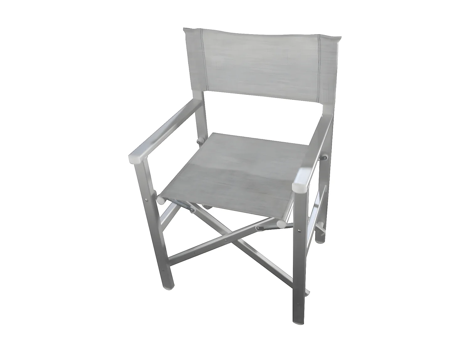 MilaniHome.it - Poltrona Sedia Regista Textilene Grigia Per Campeggio Spiaggia Mare Piscina Giardino Esternodi coloreGrigio