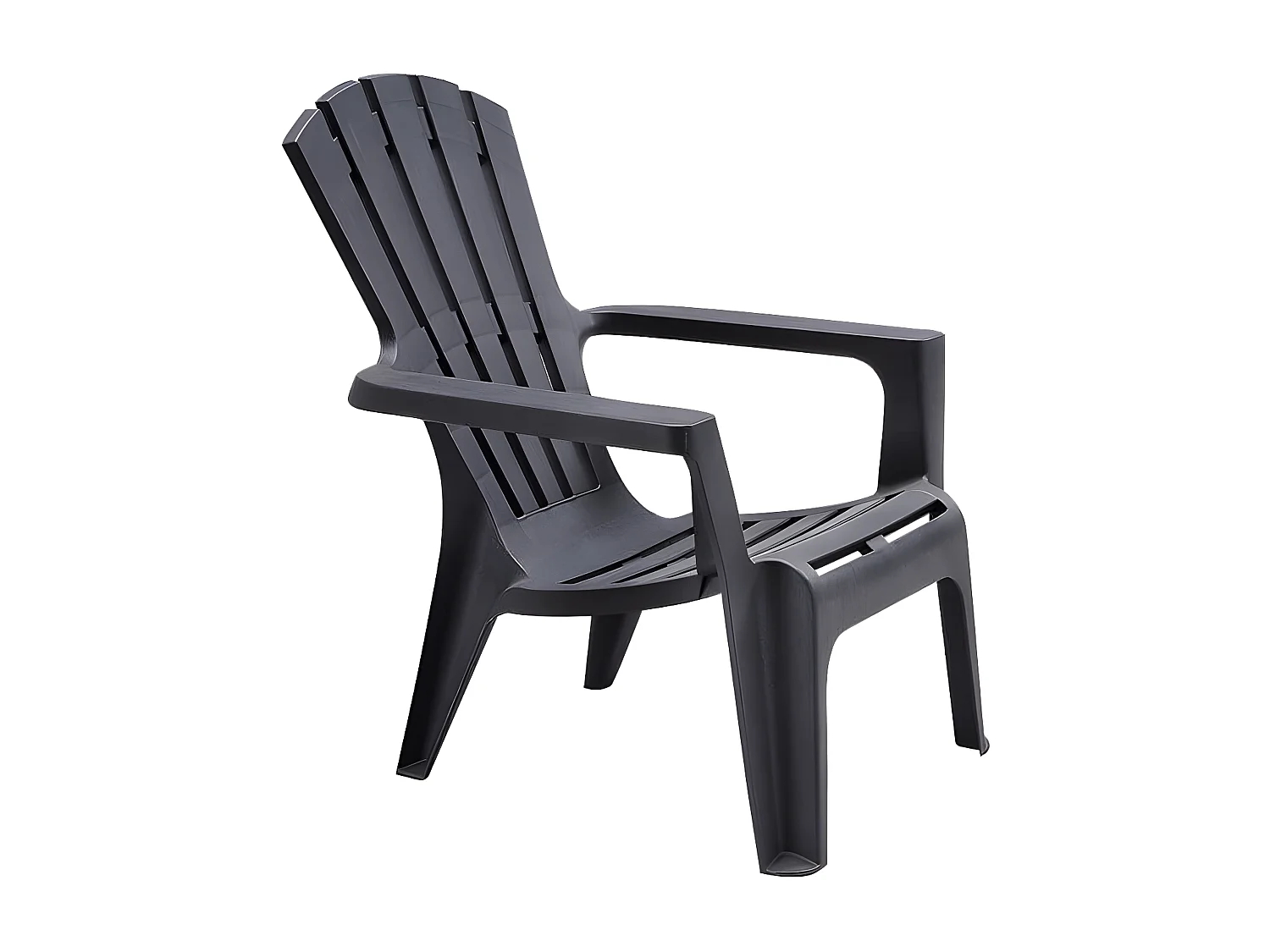 MilaniHome.it - Poltrona da giardino relax in plastica design moderno coloratadi coloreNero