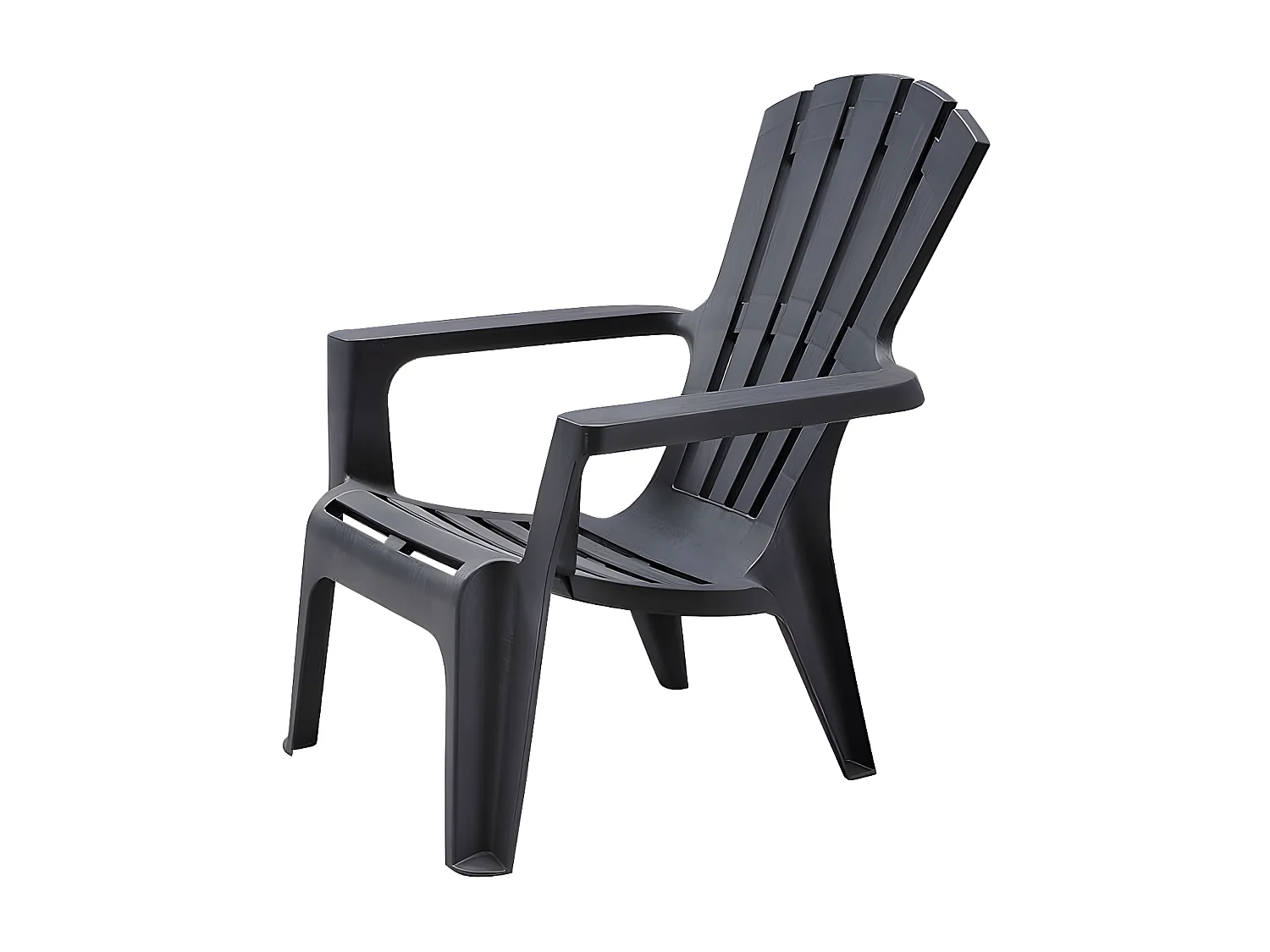 MilaniHome.it - Poltrona da giardino relax in plastica design moderno coloratadi coloreNero