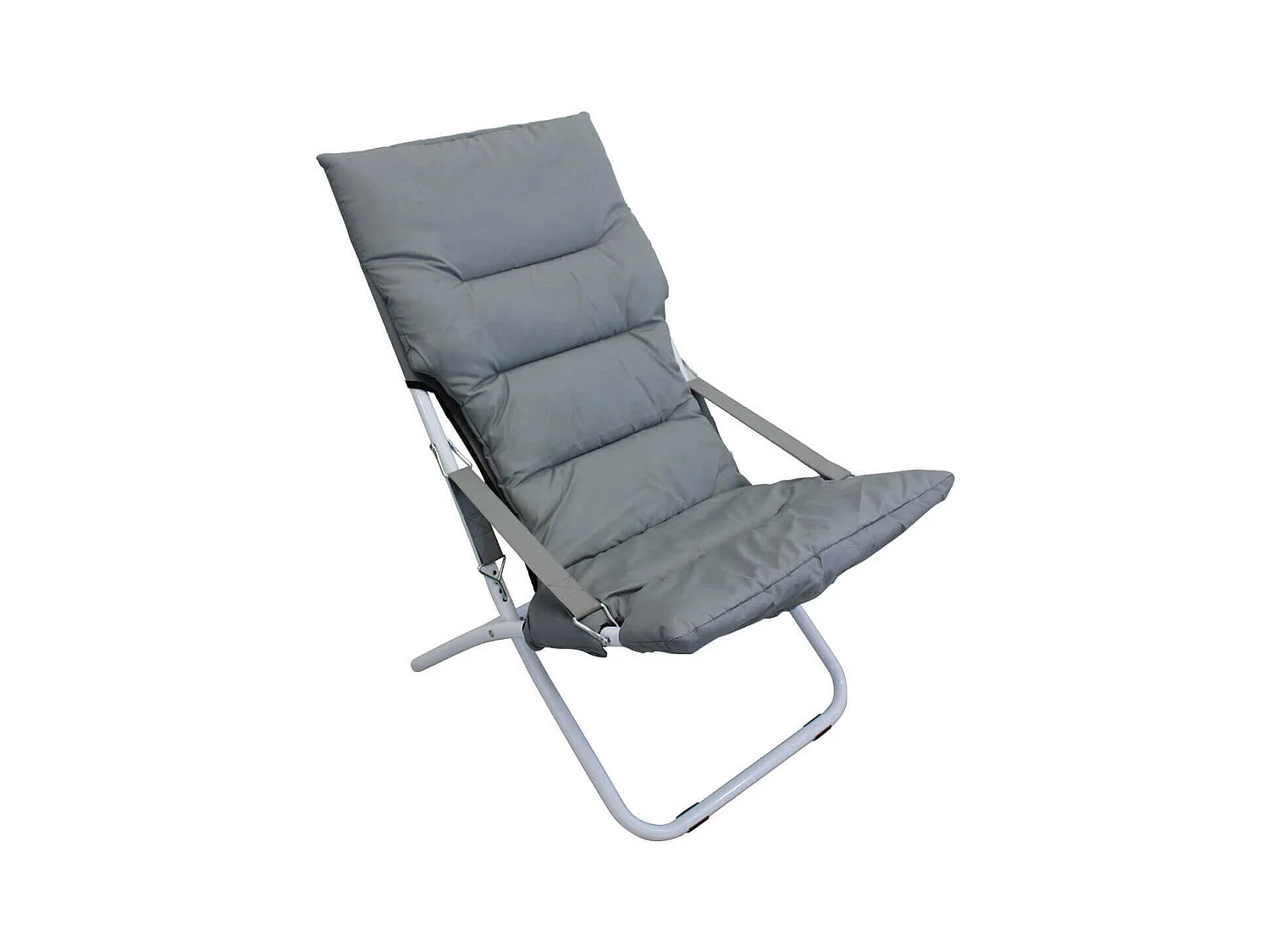 MilaniHome.it - Sdraio Pieghevole In Oxford Grigio Per Campeggio Spiaggia Mare Piscina Giardinodi coloreGrigio