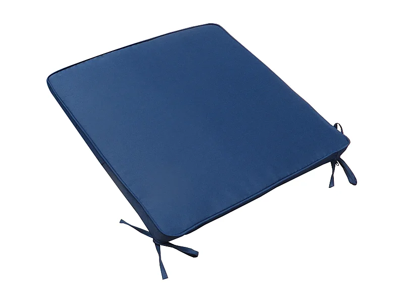 MilaniHome.it - Cuscino in poliestere sfoderabile e idrorepellente di design per esterno giardino cm 45 l x 50 p x 4 hdi coloreBlu