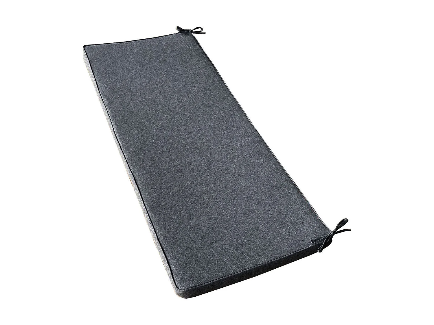 MilaniHome.it - Cuscino in poliestere sfoderabile e idrorepellente di design per esterno giardino cm 110 l x 45 p x 4 hdi coloreGrigio scuro