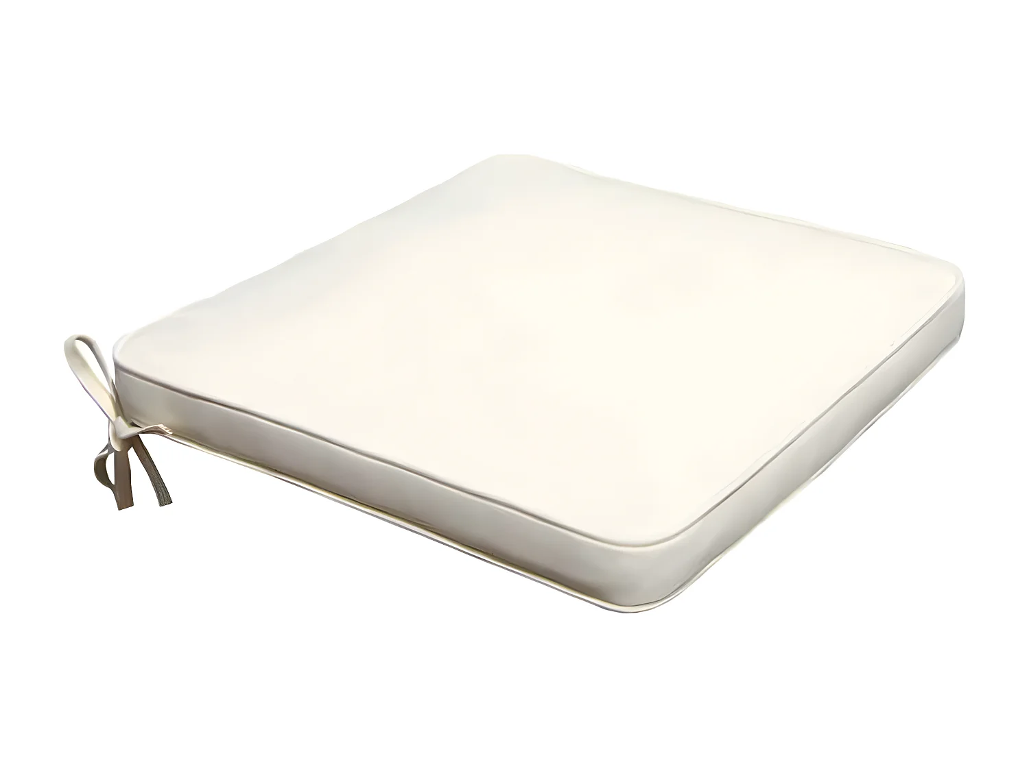 MilaniHome.it - Cuscino in poliestere sfoderabile e idrorepellente di design per esterno giardino cm 39 l x 39 p x 4 hdi coloreEcrù