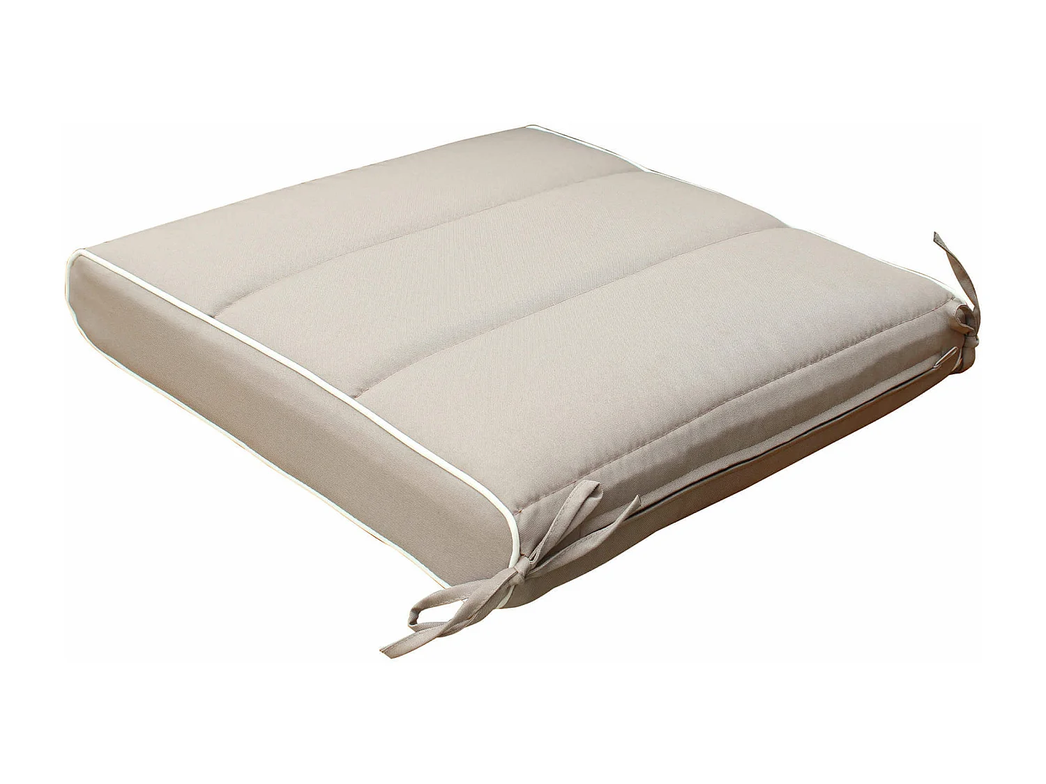 MilaniHome.it - Cuscino Seduta Doppia Cucitura Tortora Per Poltrona O Sedia Per Esterno Idrorepellenti Resistente All'Acquadi coloreTortora