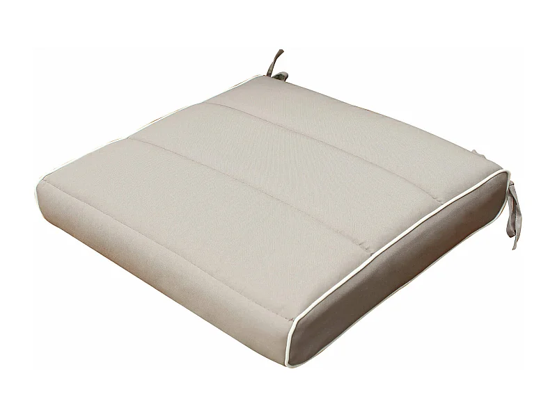 MilaniHome.it - Cuscino Seduta Doppia Cucitura Tortora Per Poltrona O Sedia Per Esterno Idrorepellenti Resistente All'Acquadi coloreTortora