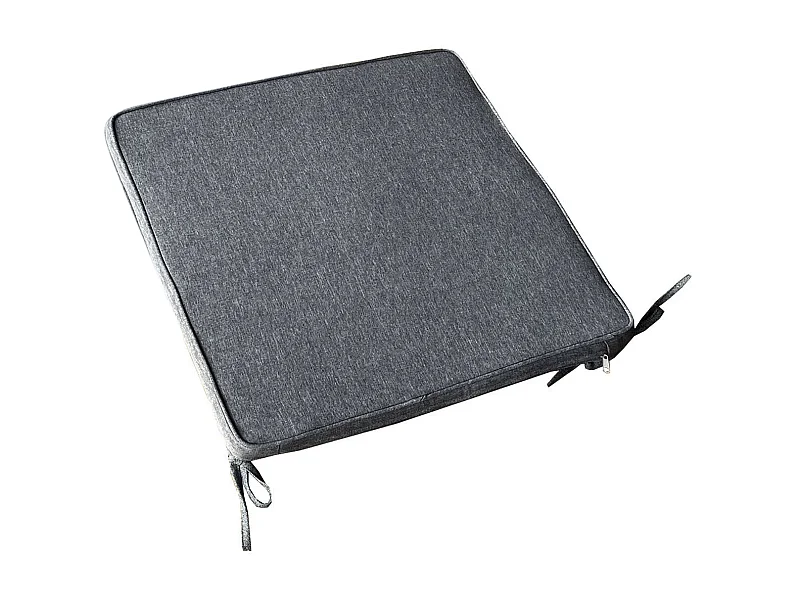 MilaniHome.it - Cuscino in poliestere sfoderabile e idrorepellente di design per esterno giardino cm 45 l x 50 p x 4 hdi coloreGrigio scuro