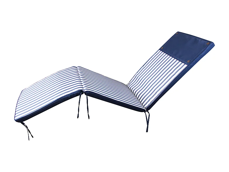 MilaniHome.it - Cuscino in poliestere sfoderabile e idrorepellente di design per esterno giardino cm 49 l x 175 p x 4 hdi coloreBlu