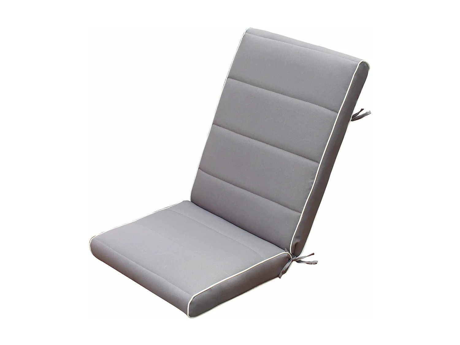 MilaniHome.it - Cuscino Medio Beige Con Doppia Cucitura Per Sedia E Poltrona Per Esterno Idrorepellenti Resistente All'Acquadi coloreGrigio