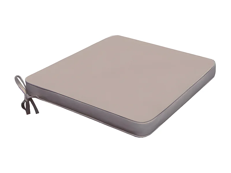 MilaniHome.it - Cuscino in poliestere sfoderabile e idrorepellente di design per esterno giardino cm 45 l x 50 p x 4 hdi coloreTortora