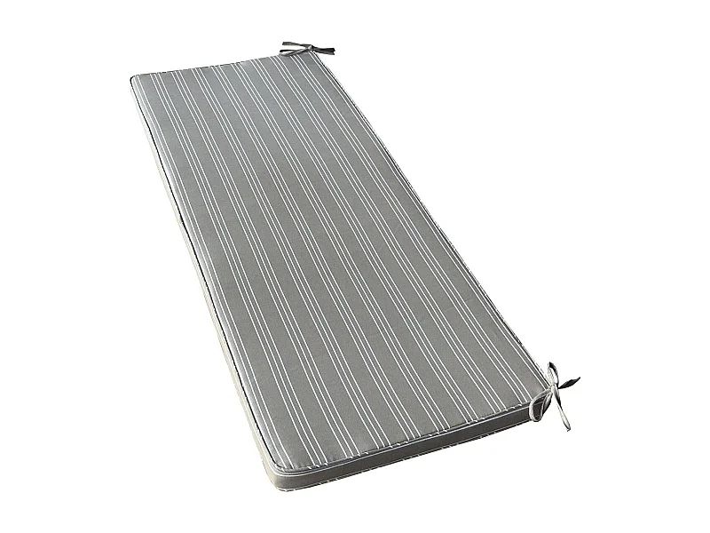 MilaniHome.it - Cuscino in poliestere sfoderabile e idrorepellente di design per esterno giardino cm 110 l x 45 p x 4 hdi coloreTortora