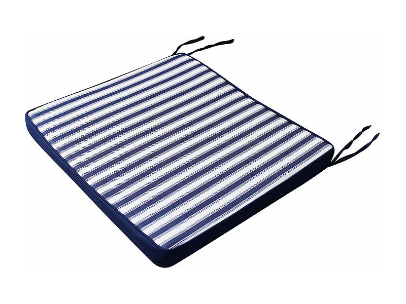 MilaniHome.it - Cuscino in poliestere sfoderabile e idrorepellente di design per esterno giardino cm 45 l x 50 p x 4 hdi coloreBlu