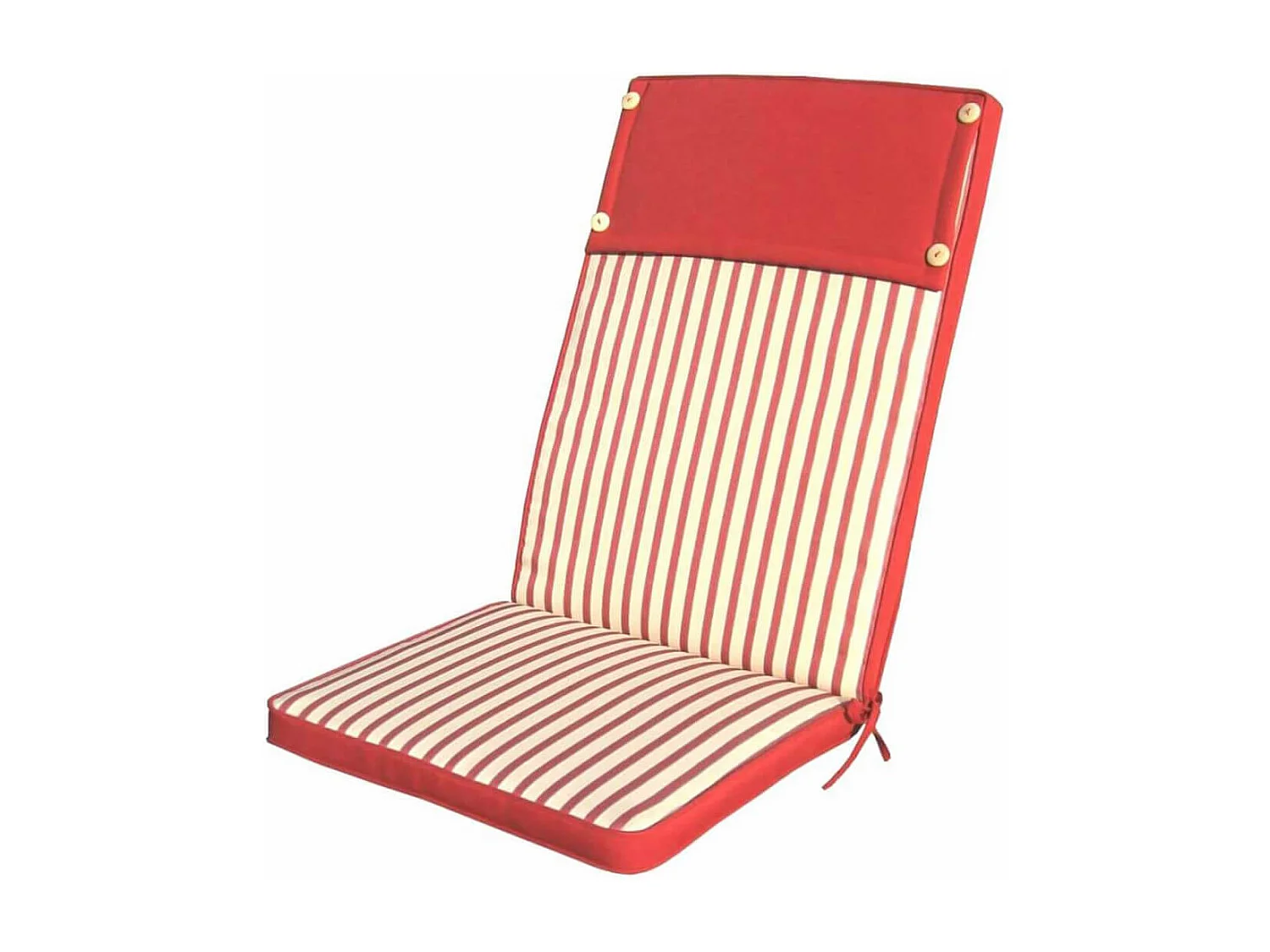 MilaniHome.it - Cuscino in poliestere sfoderabile e idrorepellente di design per esterno giardino cm 45 l x 150 p x 4 hdi coloreRosso