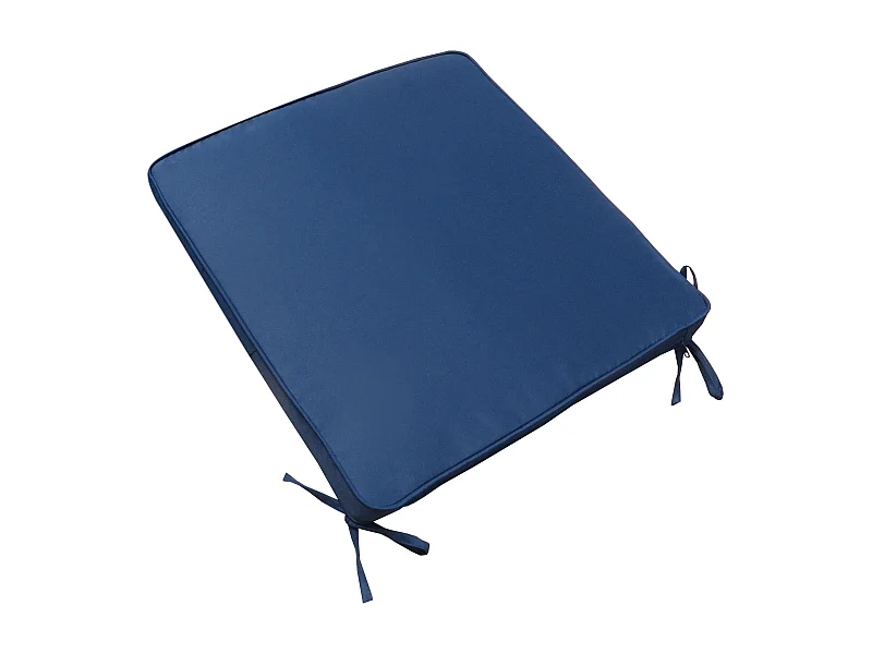 MilaniHome.it - Cuscino in poliestere sfoderabile e idrorepellente di design per esterno giardino cm 39 l x 39 p x 4 hdi coloreBlu