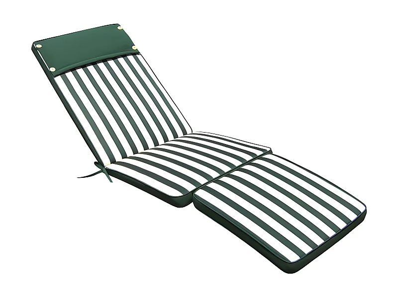 MilaniHome.it - Cuscino in poliestere sfoderabile e idrorepellente di design per esterno giardino cm 49 l x 175 p x 4 hdi coloreVerde