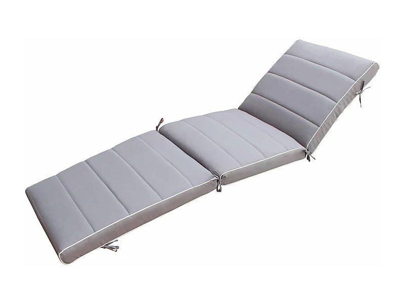 MilaniHome.it - Cuscino in poliestere sfoderabile e idrorepellente di design per esterno giardino cm 57 l x 185 p x 8 hdi coloreGrigio