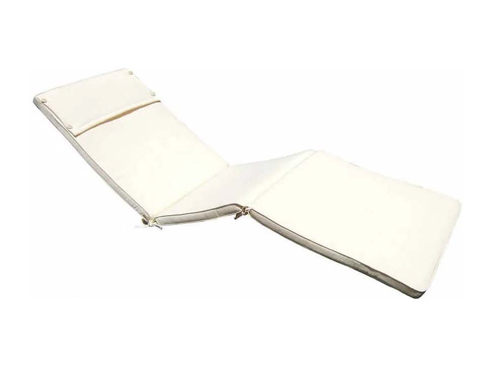 MilaniHome.it - Cuscino in poliestere sfoderabile e idrorepellente di design per esterno giardino cm 59 l x 194,5 p x 4 hdi coloreEcrù