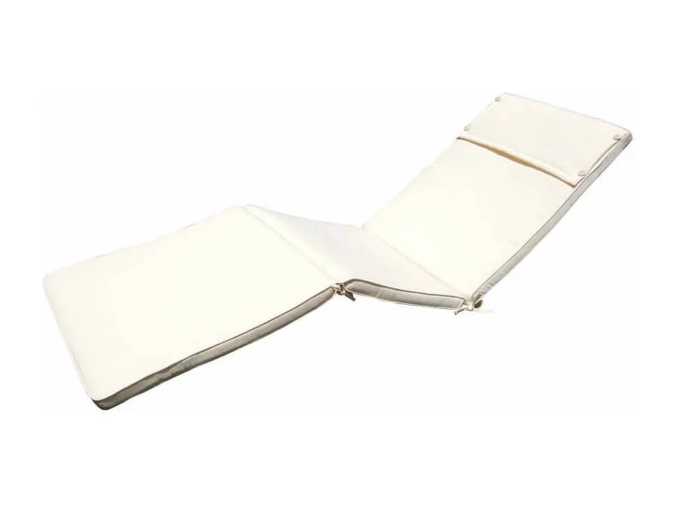 MilaniHome.it - Cuscino in poliestere sfoderabile e idrorepellente di design per esterno giardino cm 59 l x 194,5 p x 4 hdi coloreEcrù