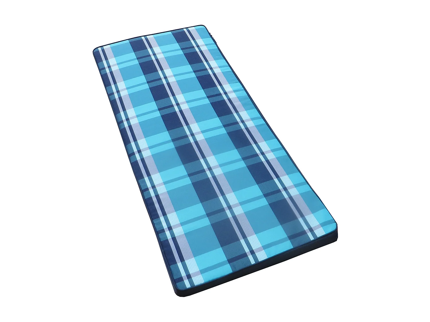 MilaniHome.it - Cuscino in poliestere sfoderabile e idrorepellente di design per esterno giardino cm 110 l x 45 p x 4 hdi coloreBlu