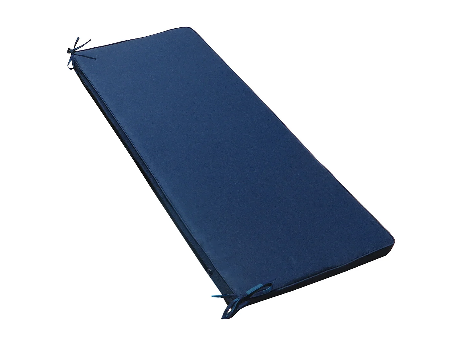 MilaniHome.it - Cuscino in poliestere sfoderabile e idrorepellente di design per esterno giardino cm 110 l x 45 p x 4 hdi coloreBlu