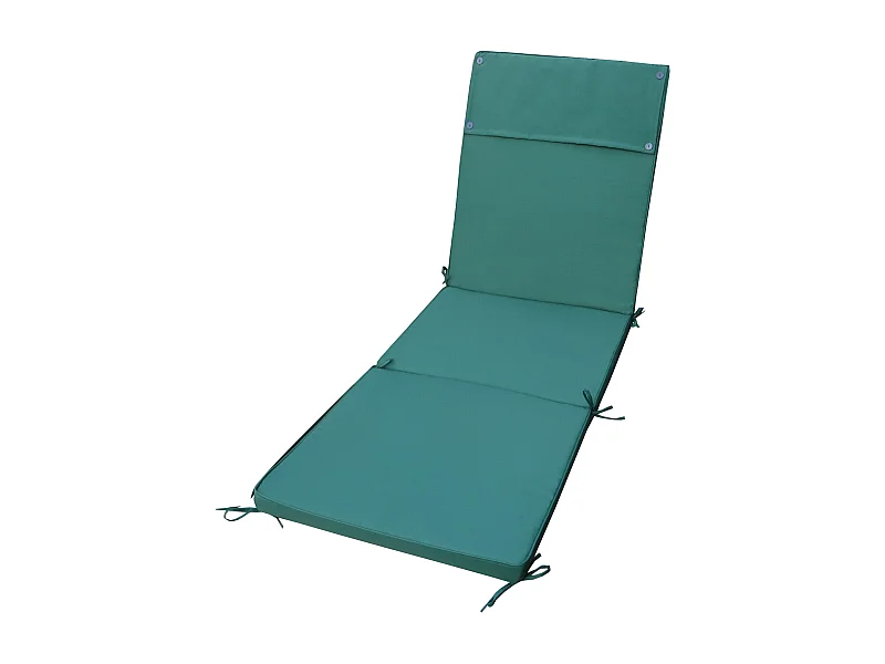 MilaniHome.it - Cuscino in poliestere sfoderabile e idrorepellente di design per esterno giardino cm 59 l x 194,5 p x 4 hdi coloreVerde