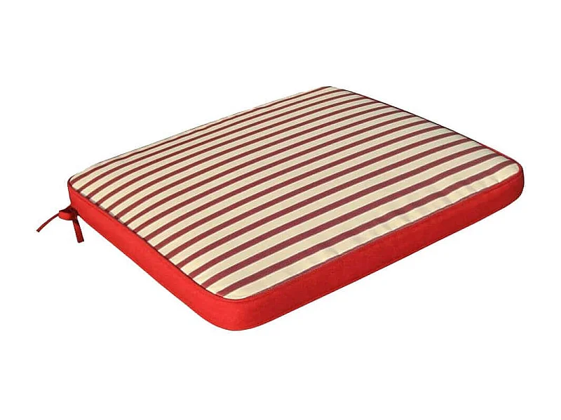 MilaniHome.it - Cuscino in poliestere sfoderabile e idrorepellente di design per esterno giardino cm 45 l x 50 p x 4 hdi coloreRosso