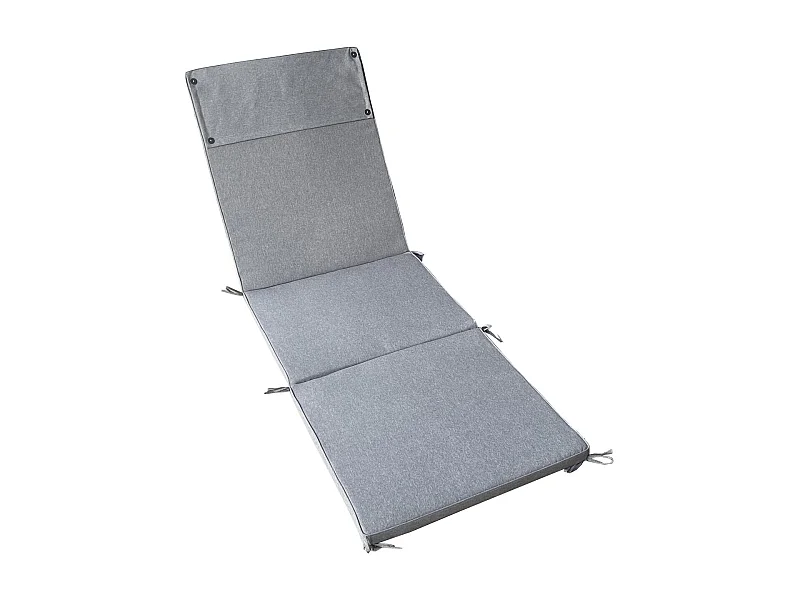 MilaniHome.it - Cuscino in poliestere sfoderabile e idrorepellente di design per esterno giardino cm 59 l x 194,5 p x 4 hdi coloreGrigio chiaro