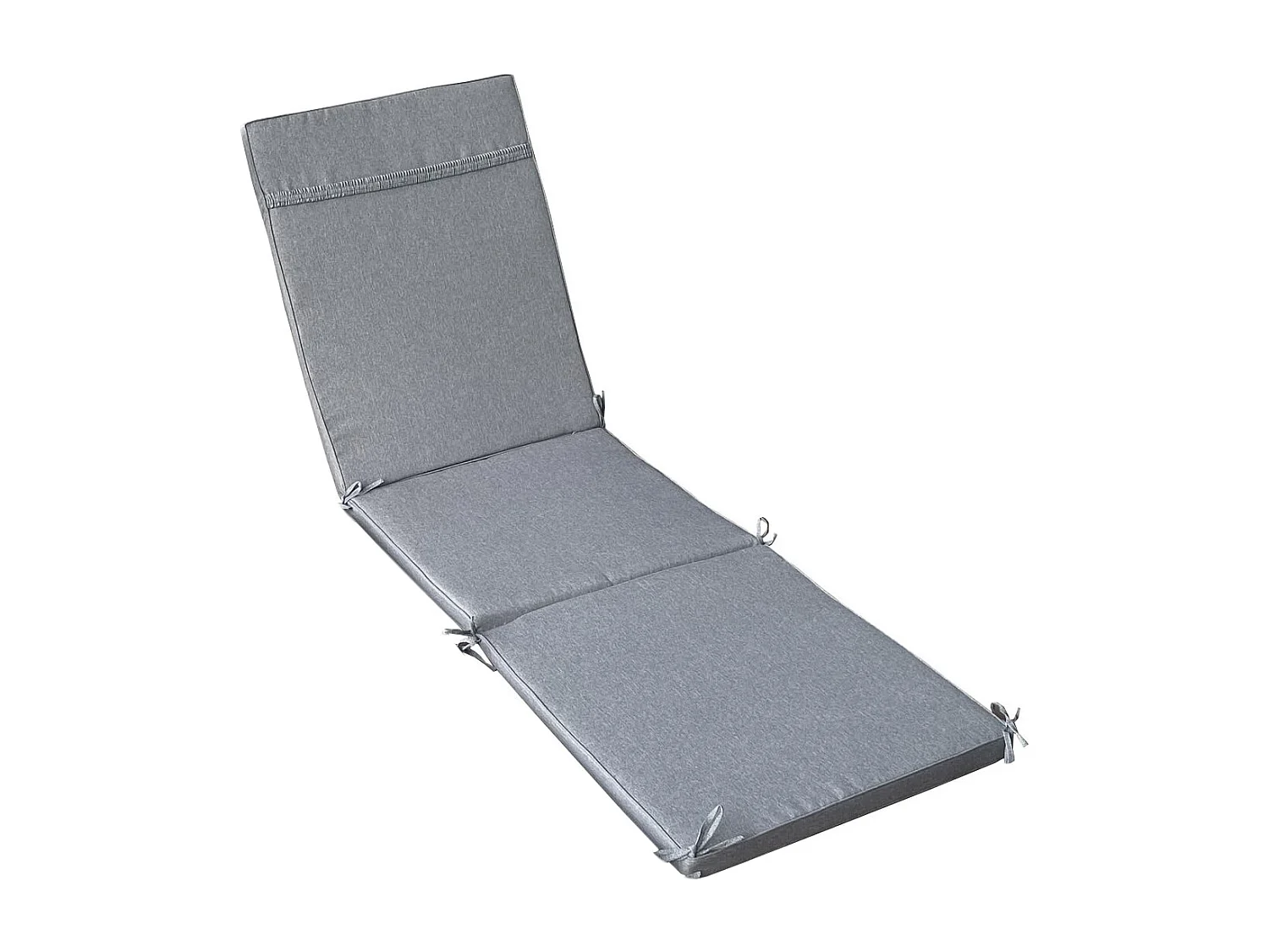 MilaniHome.it - Cuscino in poliestere sfoderabile e idrorepellente di design per esterno giardino cm 59 l x 194,5 p x 4 hdi coloreGrigio chiaro